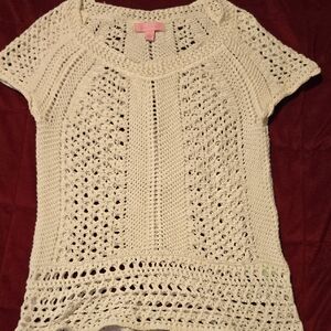 Lily PULITZER Wynda Crochet Knit Top